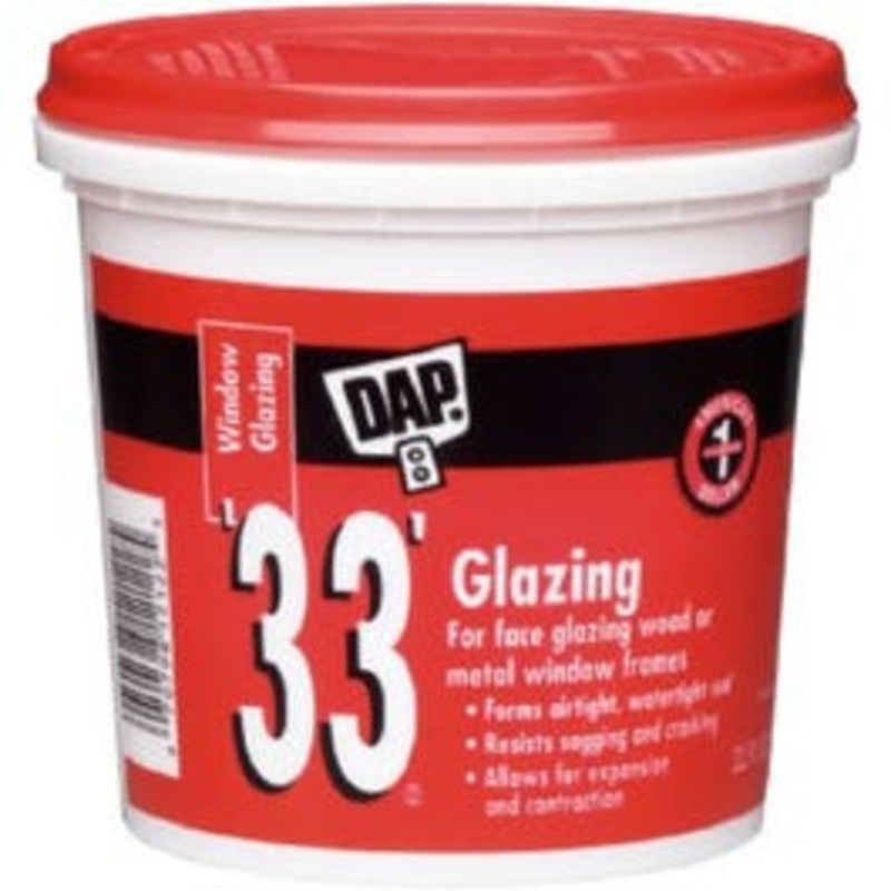 33′ Window Glazing Compound, White, 1-Qt.
