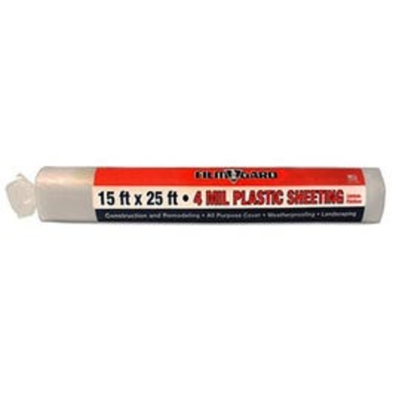 4-Mil Plastic Sheeting, Clear, 15 x 25-Ft.