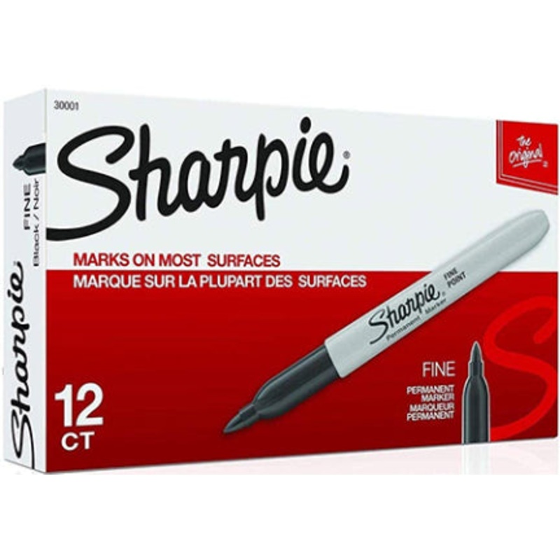 MARKER SHARPIE FINE POINT RED