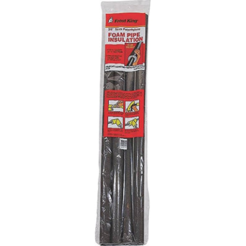 PIPE INSULATION 1/2 3/8WALL 4/PK