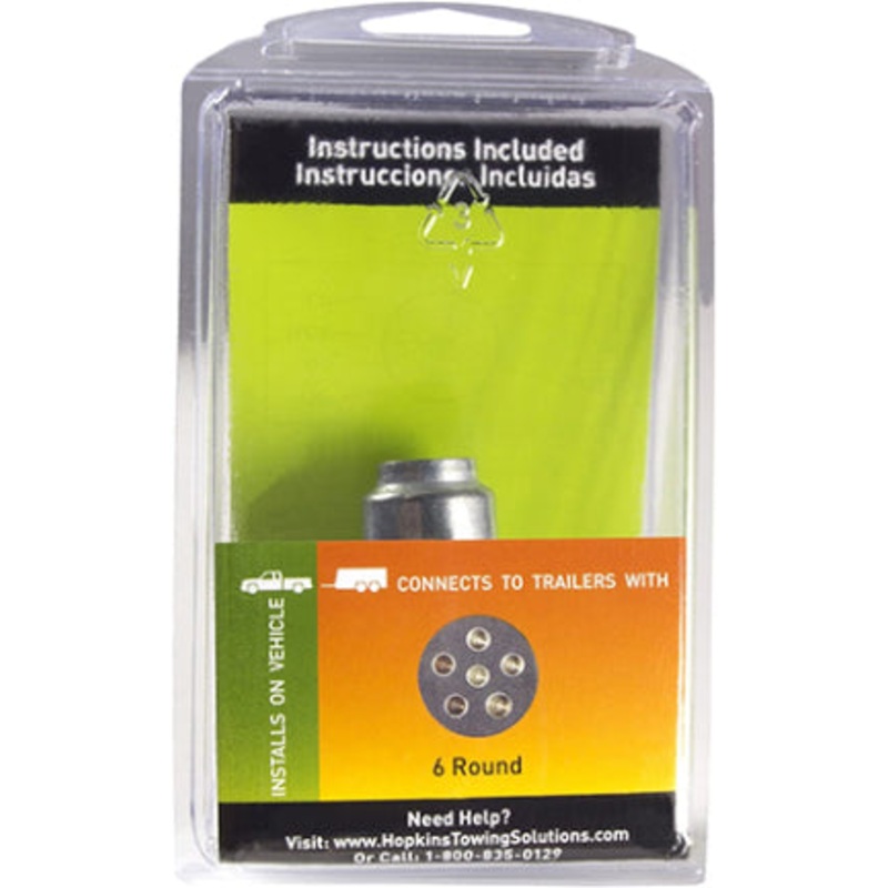 6-POLE ROUND SOCKET
