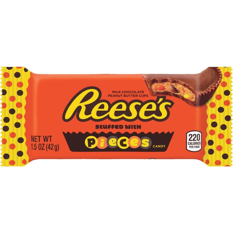 Reese’s Pieces Big Cup King Size 2.8 Oz. Chocolate & Peanut Butter Candy Bar