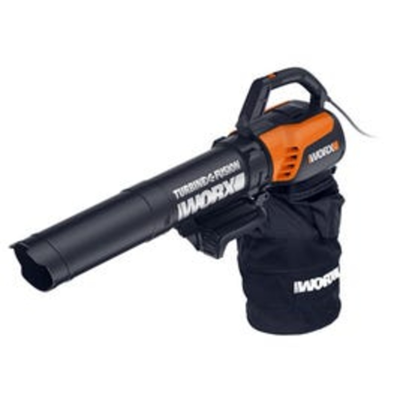 Turbinefusion Electric Blower/Mulcher/Vac, 60-MPH/525-CFM