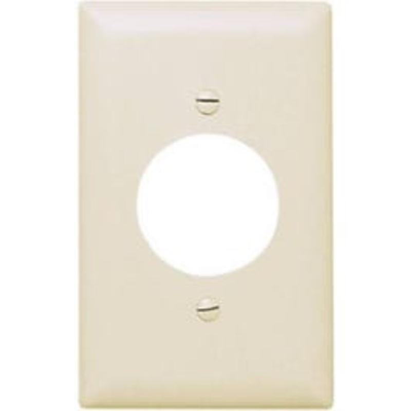 Wall Plate, Single Outlet, Almond Nylon