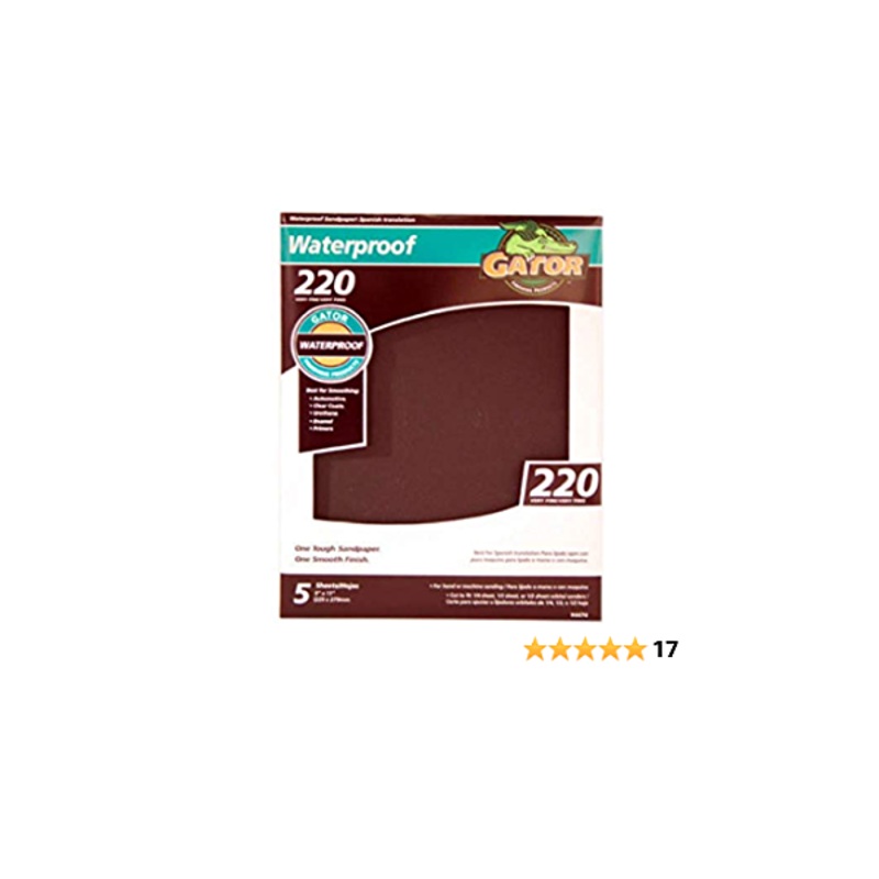 Gator waterproof sanding sheets 220 Grit