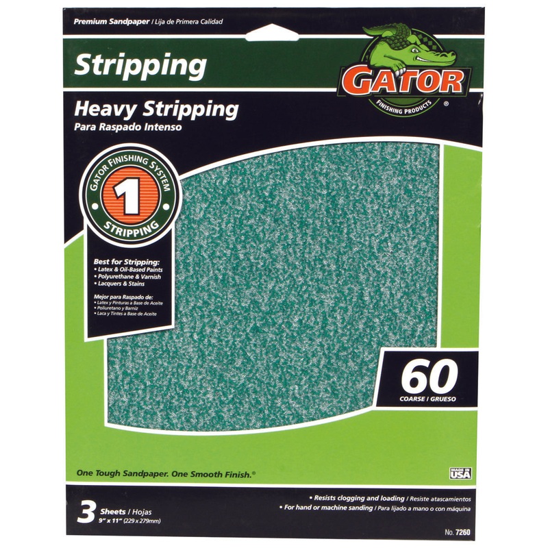 Gator Premium Aluminum Oxide sheets 60 Grit