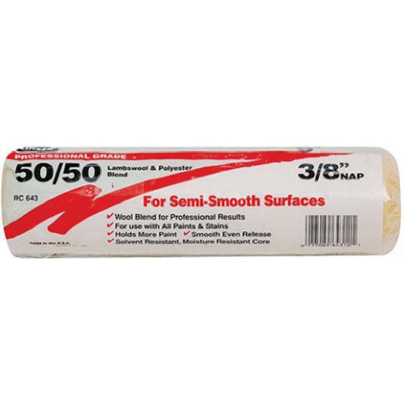 643 0900 ROLLER COVER 9 X 3/8 IN POLY/LAMBSWOO