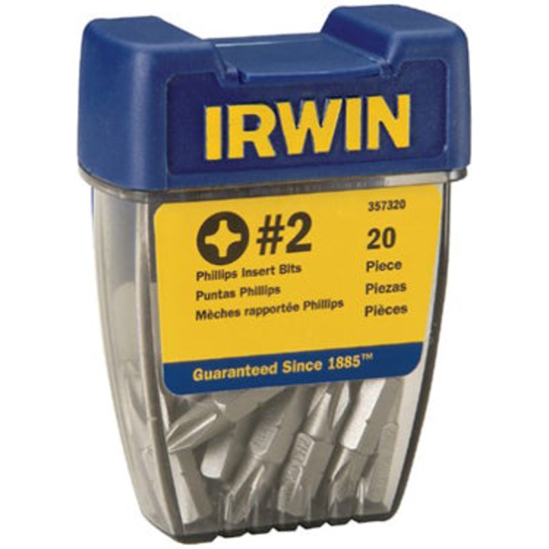BIT #2 SQUARE RECESS INSERT SET 20PC