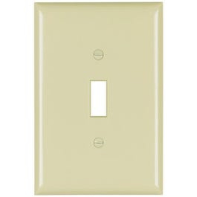 Ivory 1-Toggle Oversize Wall Plate