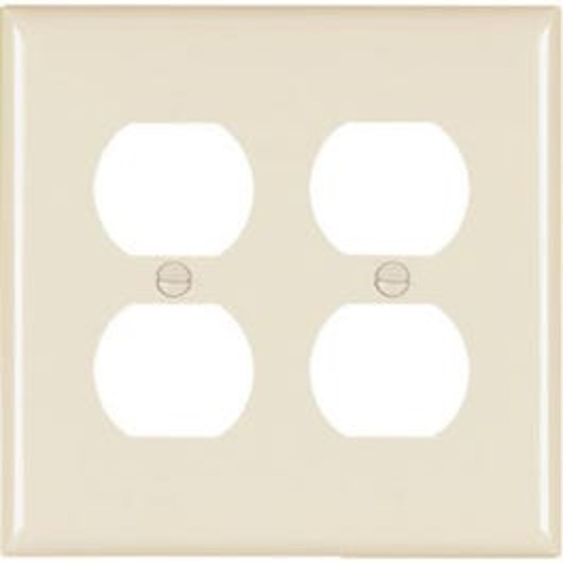 Light Almond 2-Duplex Nylon Wall Plate