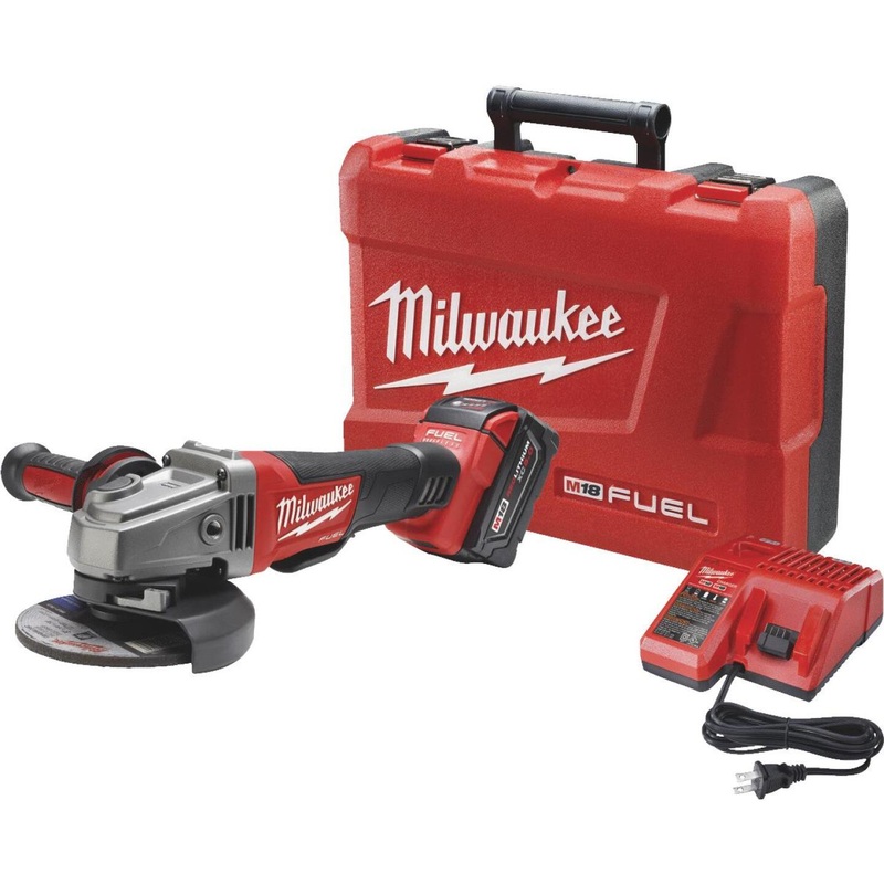 Milwaukee M18 FUEL 18-Volt Lithium-Ion Brushless 4-1/2 In. – 5 In. Angle Grinder Kit