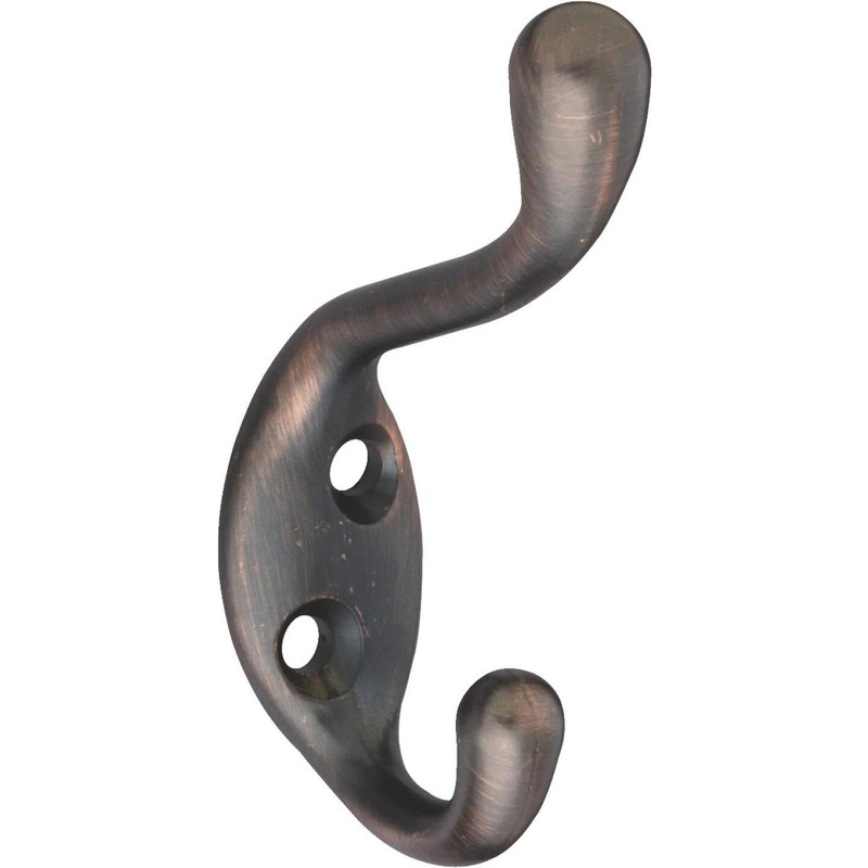 National Heavy-Duty Antique Bronze Coat and Hat Wardrobe Hook