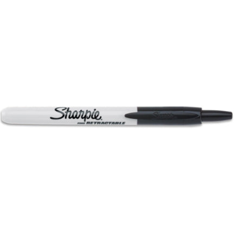 SHARPIE BLACK RETRACTABLE