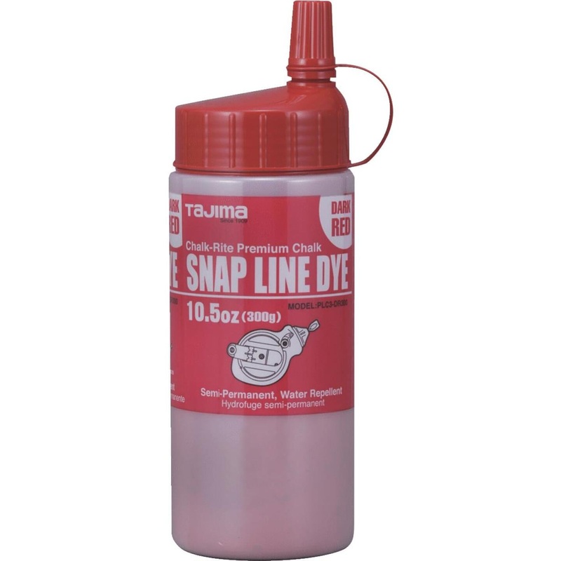 Tajima 10-1/2 Oz. Red Snap-Line Dye Chalk Line Chalk