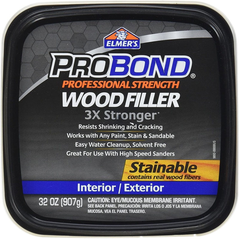 Elmer’s P9892 Probond Wood Filler Stainable, 1 Quarts