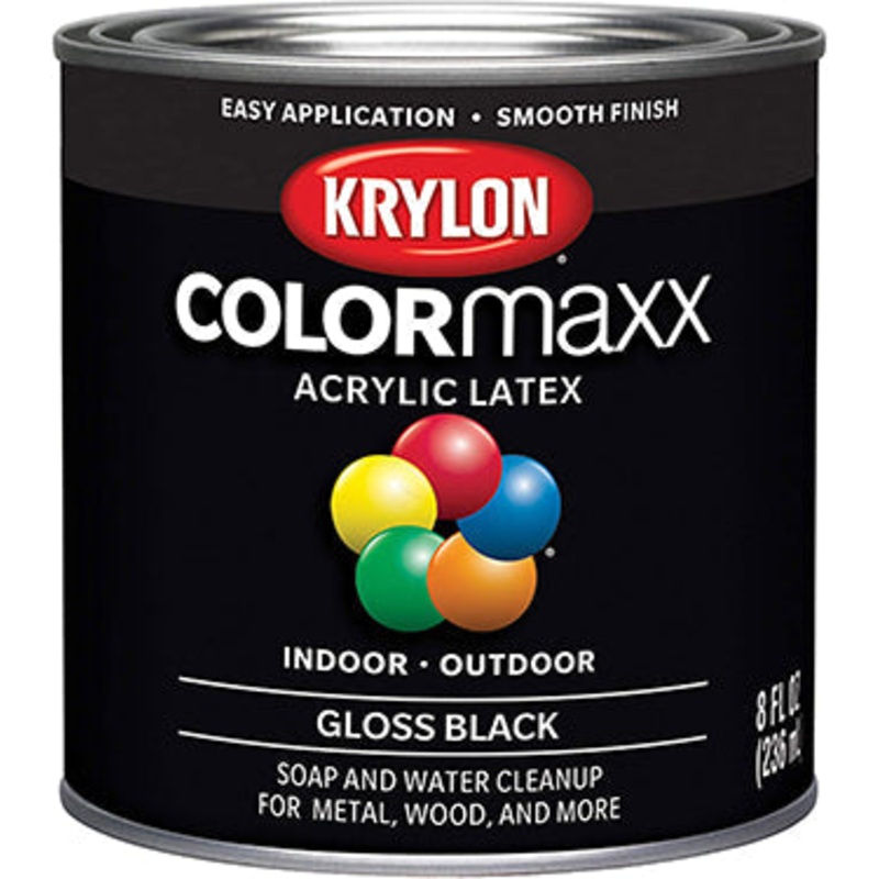 PAINT QT SATIN BLK COLORMAXX