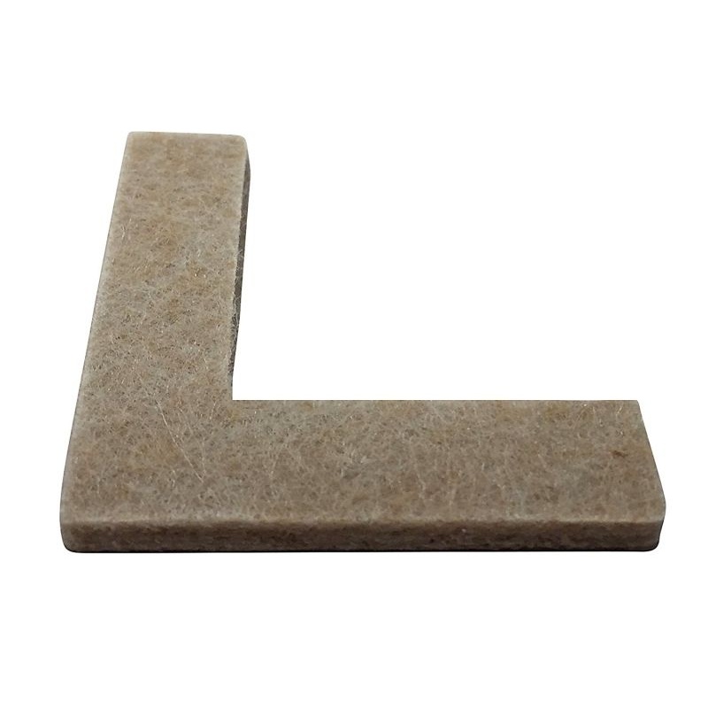 Shepherd Hardware 1-1/2-Inch Heavy Duty Self-Adhesive Felt Corner Furniture Pads, 8-Pack