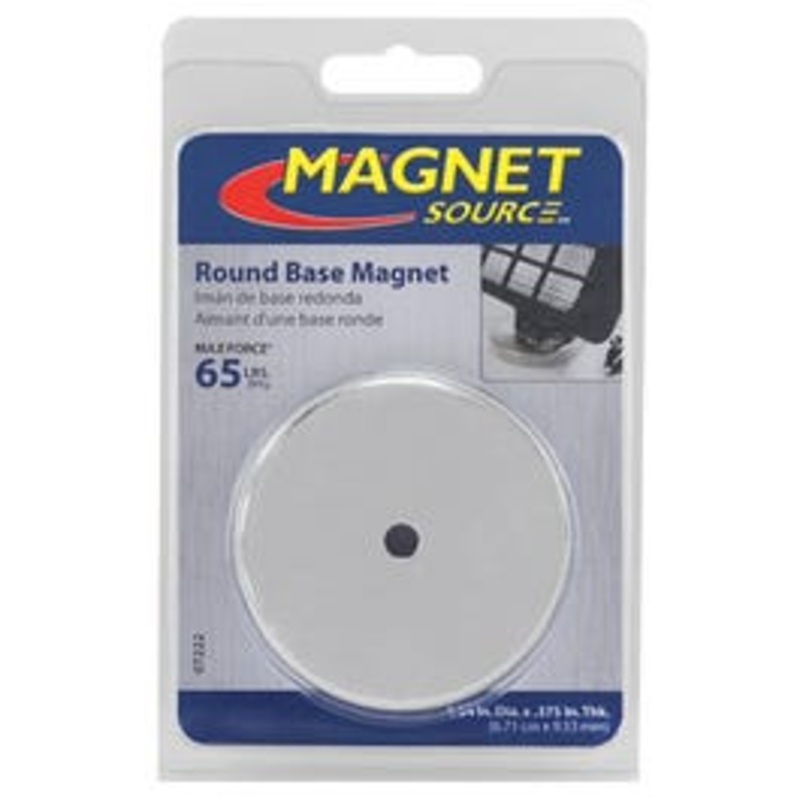 Heavy Duty Round Base Magnet – 65-Lb. Pull