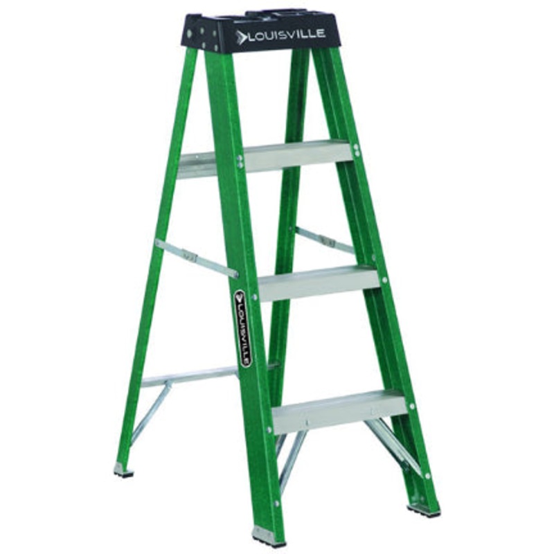 LADDER 8FT GREEN FBRGLS STEP