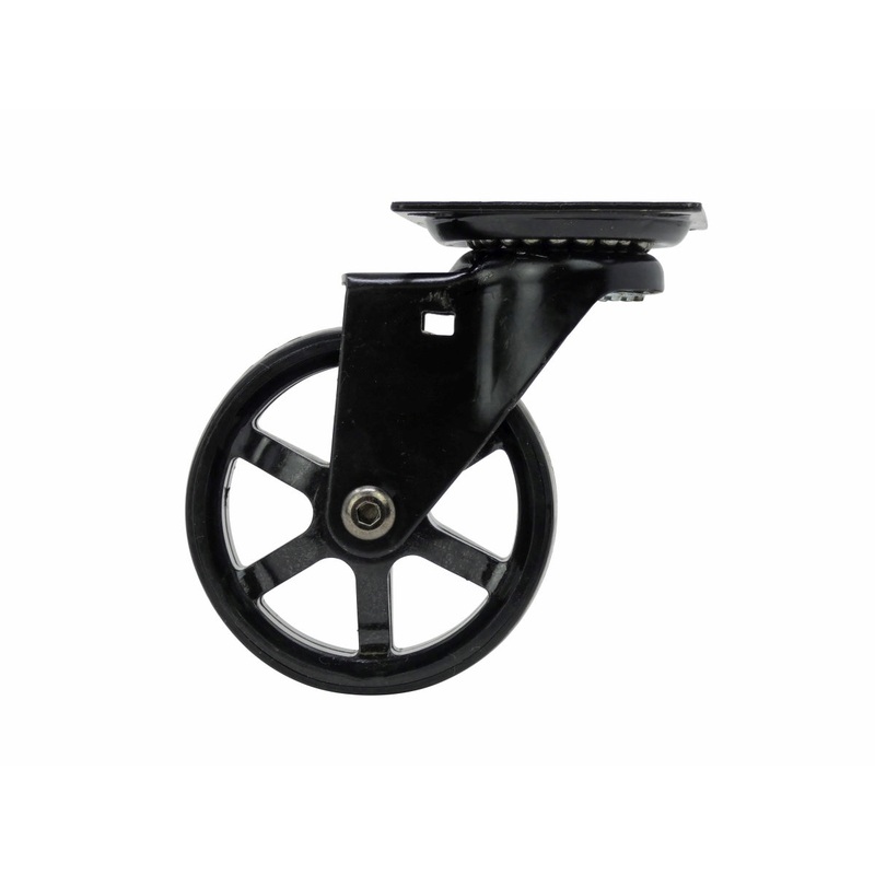 Shepherd Hardware 3-Inch Mag Designer Casters, Black Bling