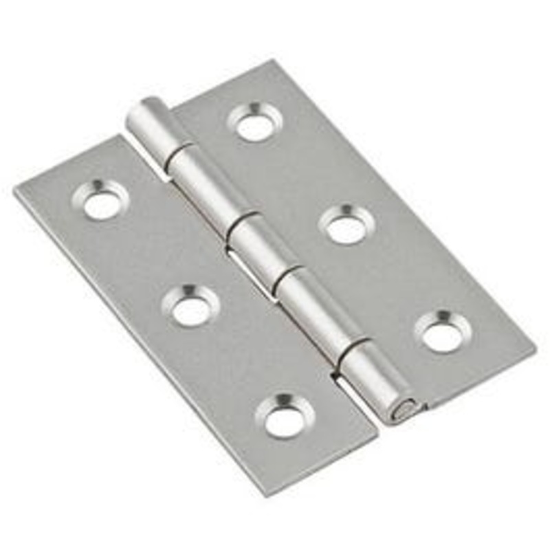 Broad Hinge, Nickel, 2 x 1-3/8 In., 2-Pk.