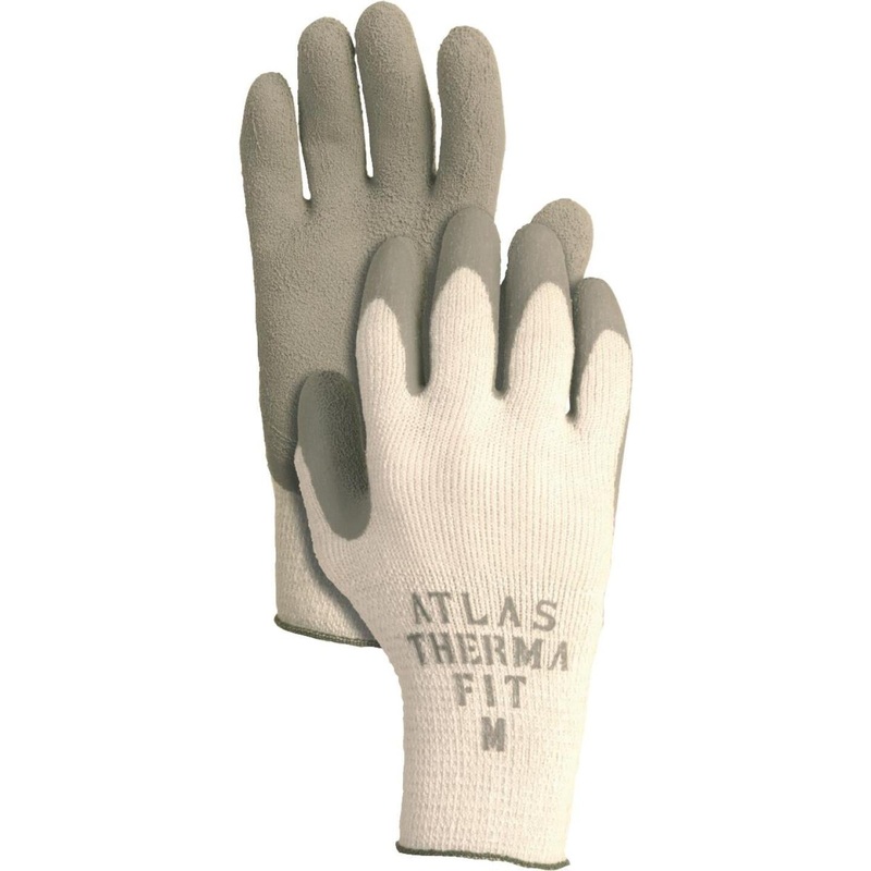 Atlas Therma-Fit Men’s Medium Latex-Dipped Knit Winter Glove