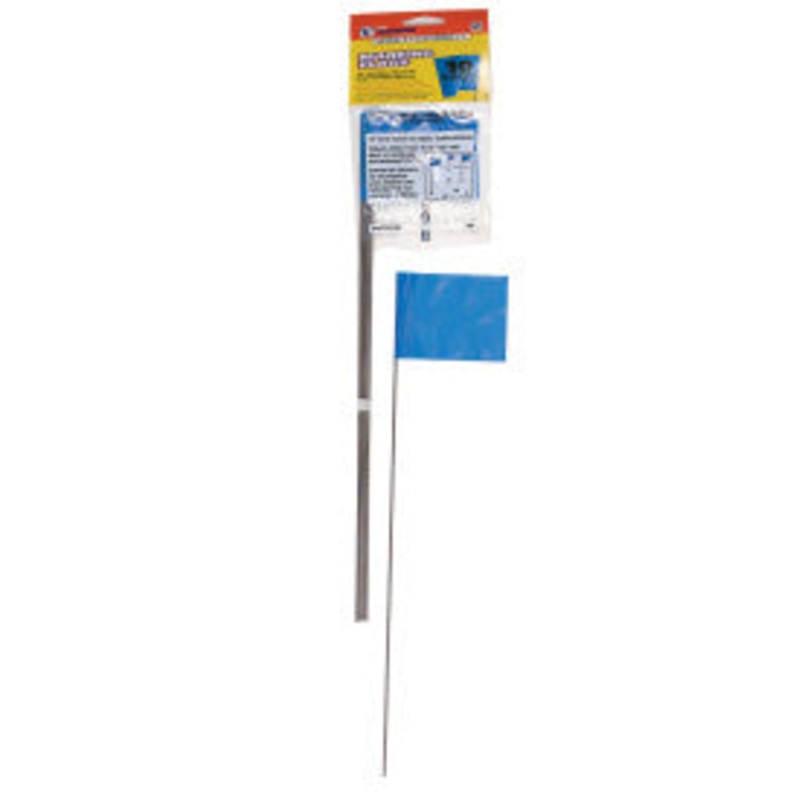 C.H Hanson Stake Flags-15 Staff, 2-1/2×3-1/2 Flag, Blue 10Pcs.