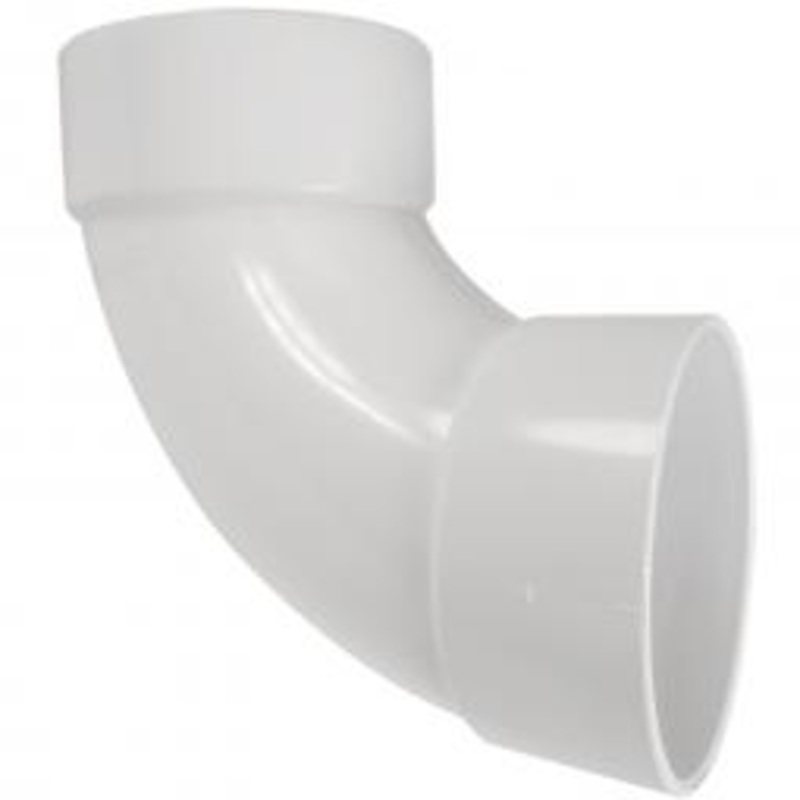Genova Products PVC Sewer Fittings 90 Sanitary Elbow