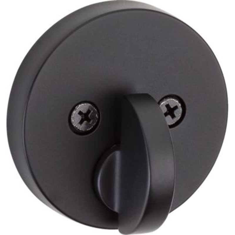 Kwikset Uptown Deadbolt – Keyed One Side – featuring SmartKey, Matte Black
