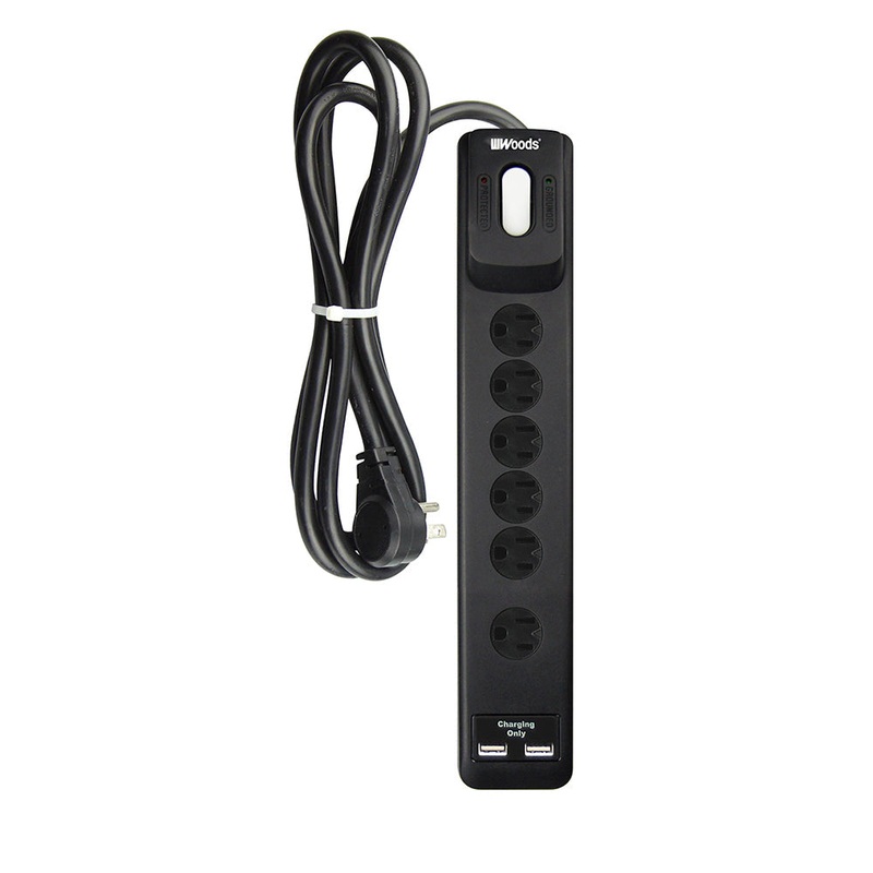 Woods 7-Outlet Surge Strip