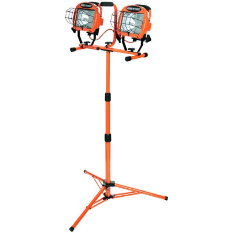 WORKLIGHT 1000W TELESCOPING TWIN HEAD OR