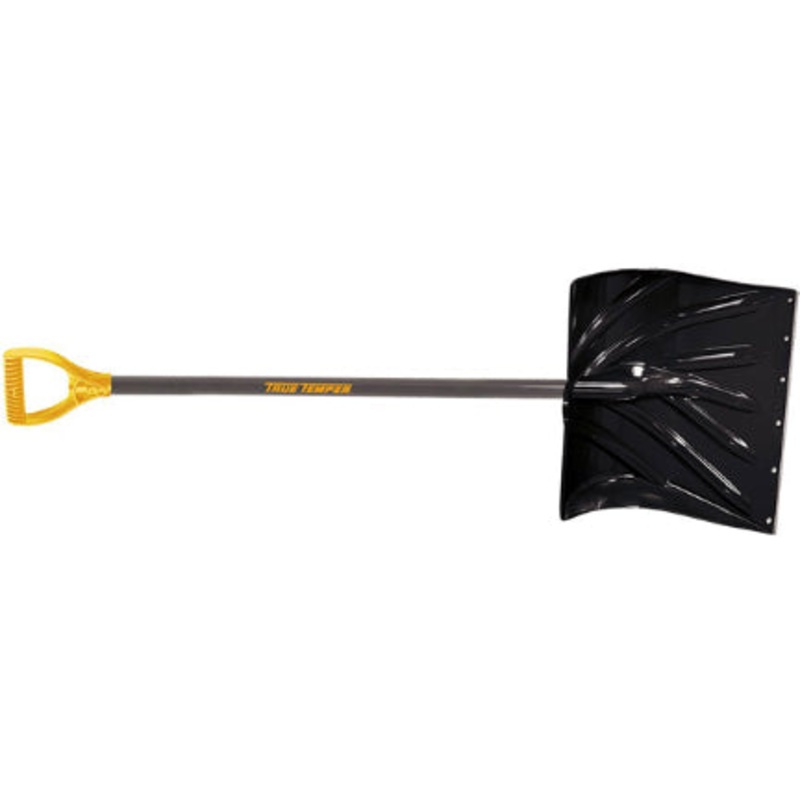 18 IN. POLY SNOW SHOVEL W/STRIP STEEL HAN