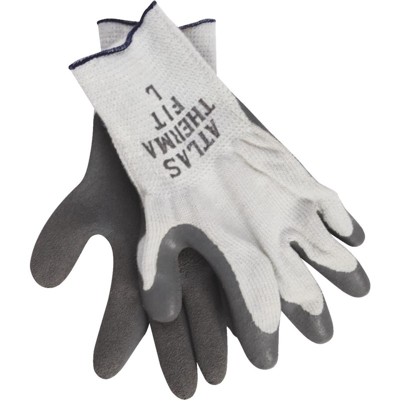 Atlas Therma-Fit Men’s Large Latex-Dipped Knit Winter Glove