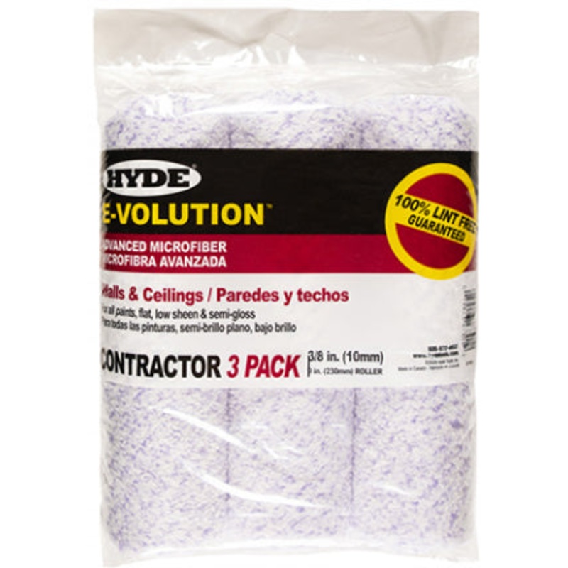 ROLLER COVER 3PK 3/8 IN PILE E-VOLUTION