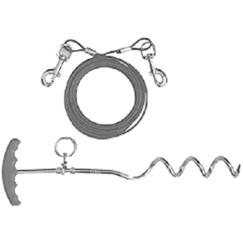 SPIRAL STAKE  CABLE COMBO 20FT