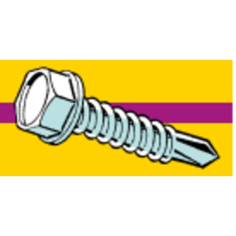 Midwest Fastener Hex Washer Self-Drilling Screws #14 x 1-1/2