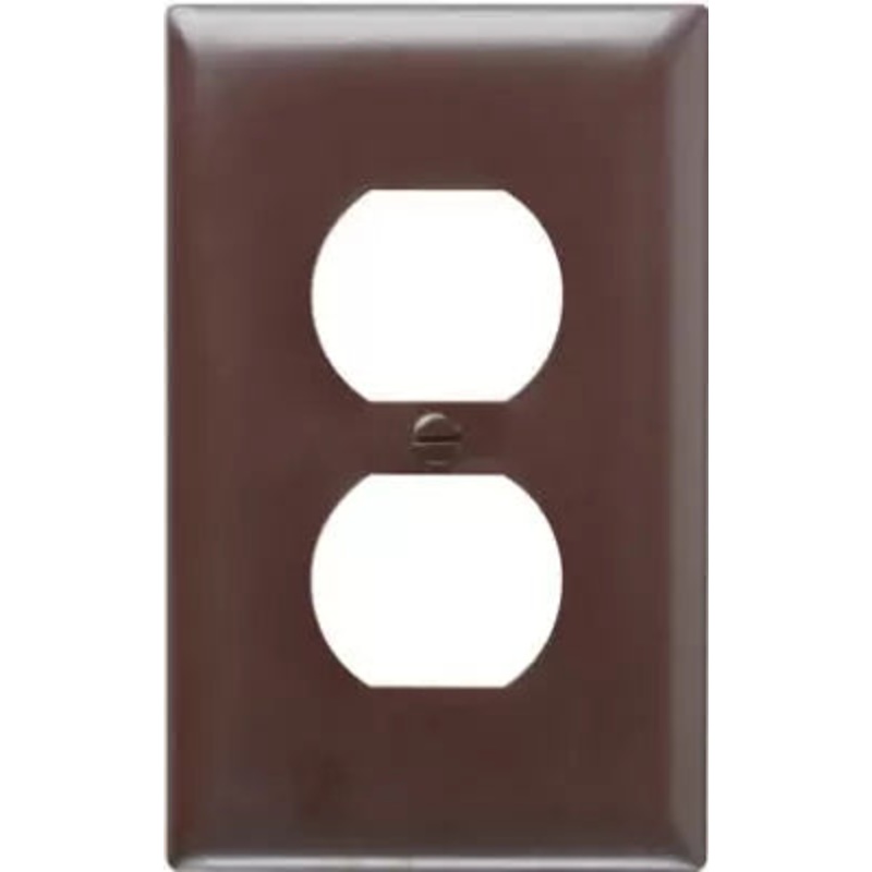 Pass & Seymour Cc Nylon Wall Plate 1 Outlet Brown