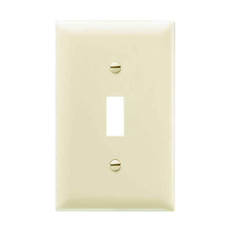 Pass & Seymour Toggle Switch Openings, One Gang, Ivory