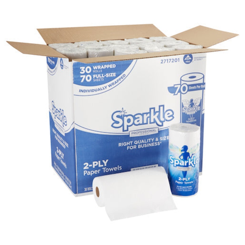Georgia Pacific Sparkle Professional Series 2-Ply Perforated Paper Towel Rolls By Gp Pro (Georgia-Pacific), 30 Rolls Per Case