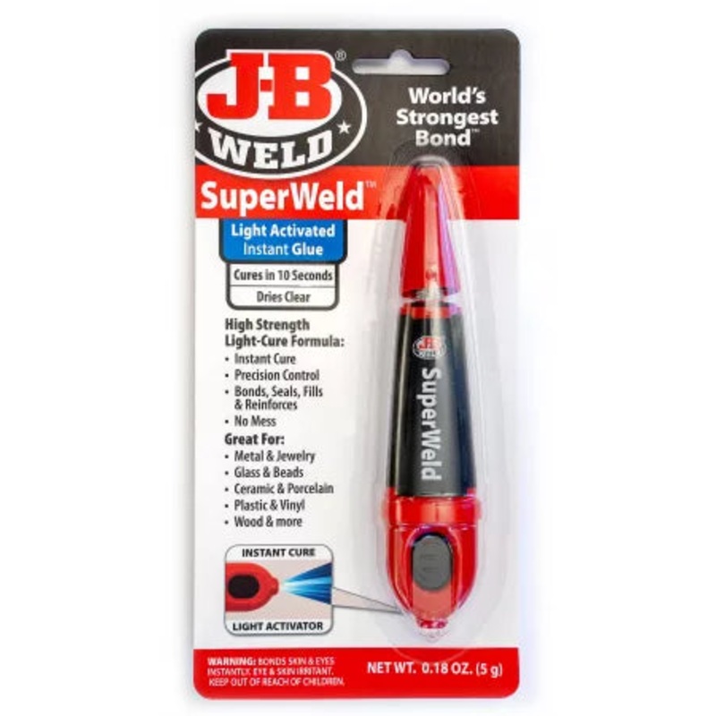 J-B Weld SuperWeld Light Activated Instant Glue 5g