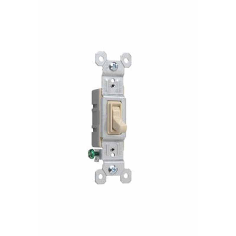 Pass & Seymour Trademaster Grounding Toggle Switch 15A/120V Ivory