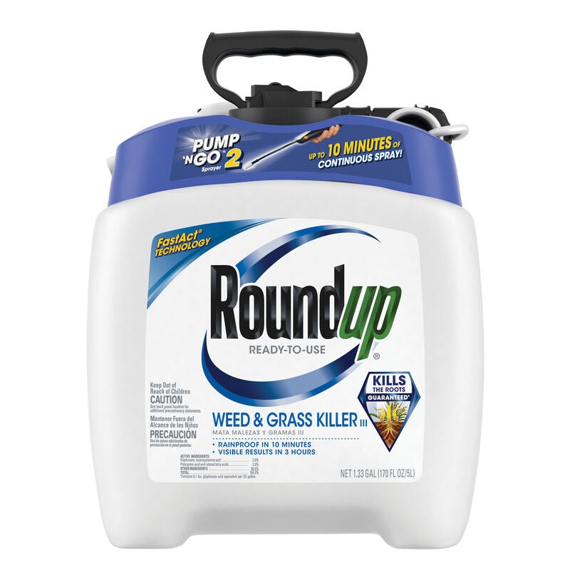 Roundup Ready-To-Use Weed & Grass Killer III with Pump ‘N Go 2 Sprayer 1 Gallon