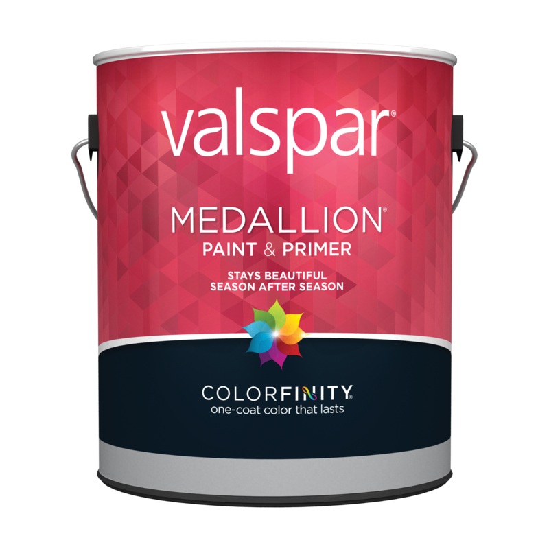 Valspar Medallion Exterior Paint & Primer 1 Quart Semi Gloss White