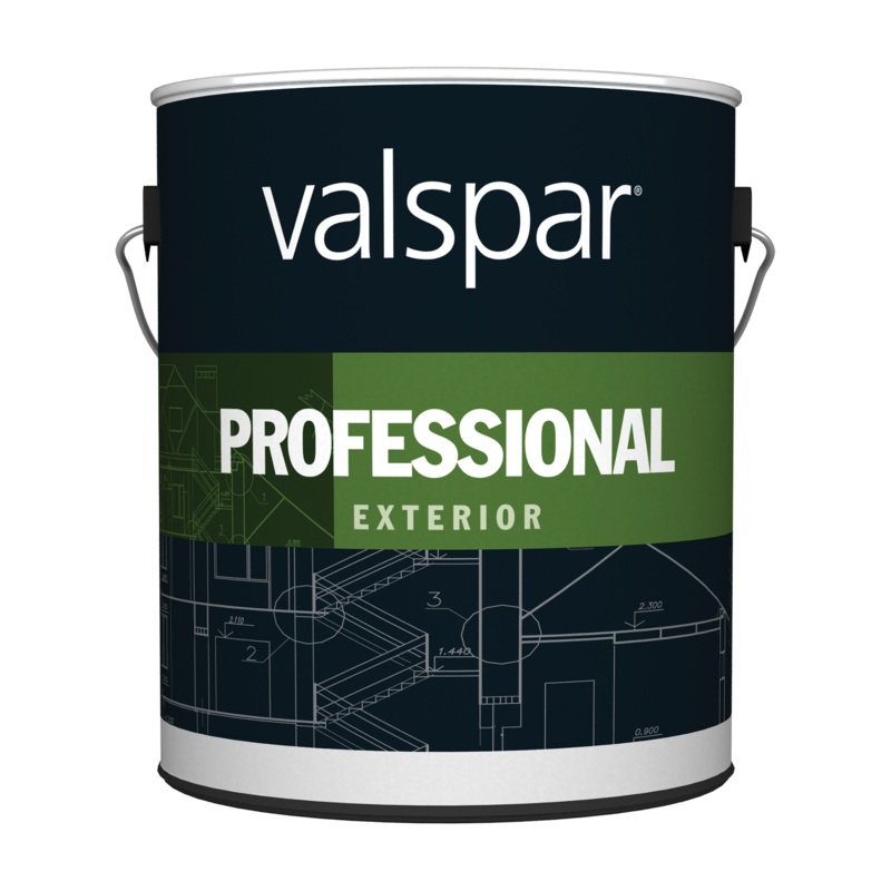 Valspar Professional Exterior Paint 1 Gallon Satin Hi-Hide White