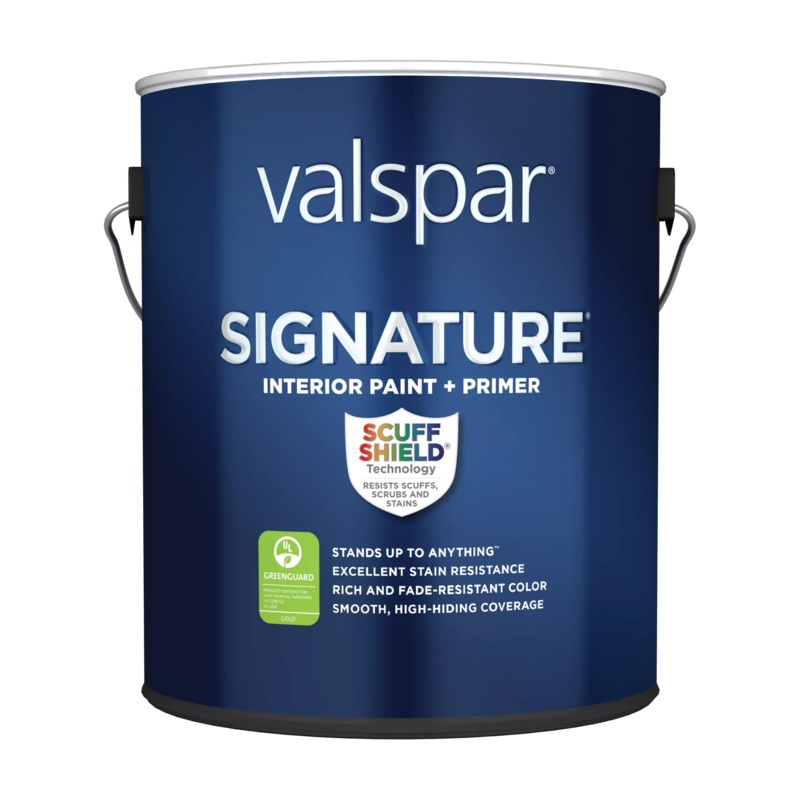 Valspar Signature Interior Paint & Primer 1 Gallon Semi-Gloss Dover White