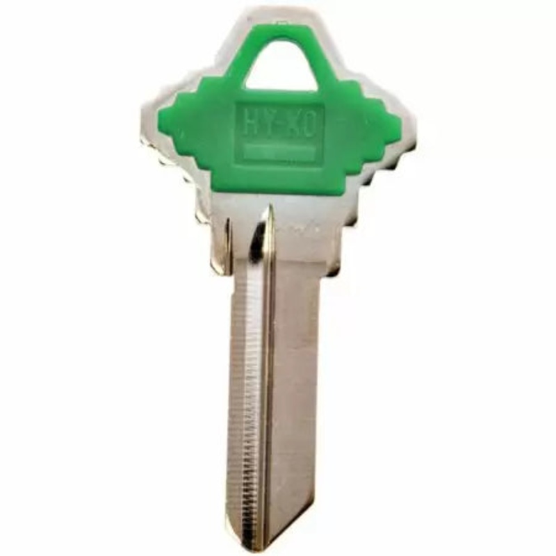 HyKo Key Blank – Schlage Sc1Pg Plastic Head (Green)