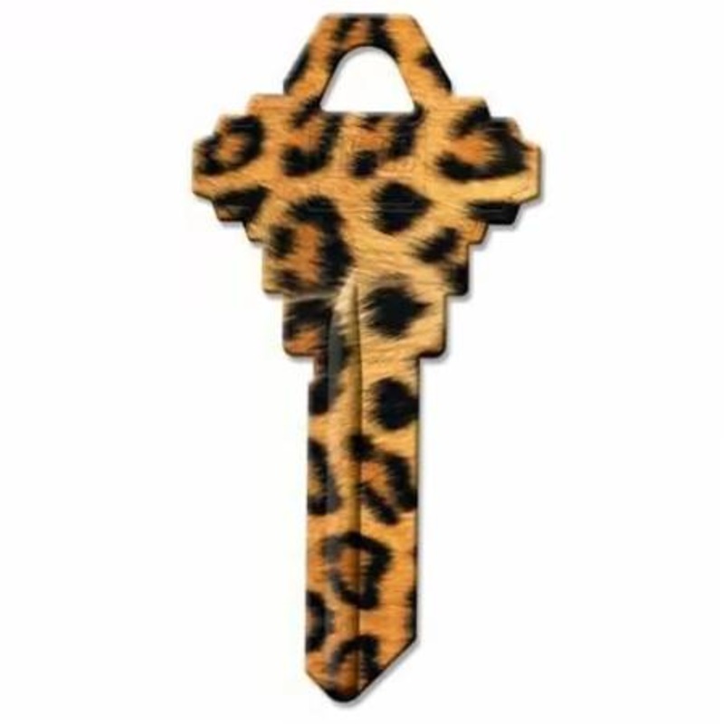 HyKo Products Key Blank – Schlage Sc1-01 (Leopard Pattern)