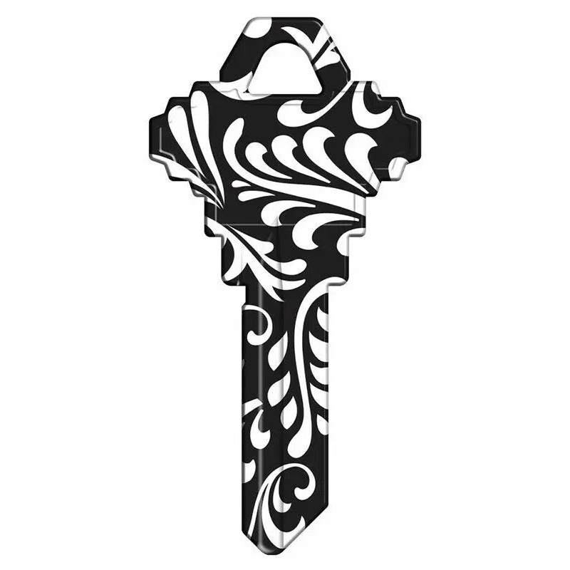 HyKo Products Sc1-41 Black & White Swirl Blank Key