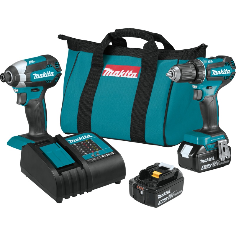 Makita 18V LXT LithiumIon Brushless Cordless 2Pc. Combo Kit