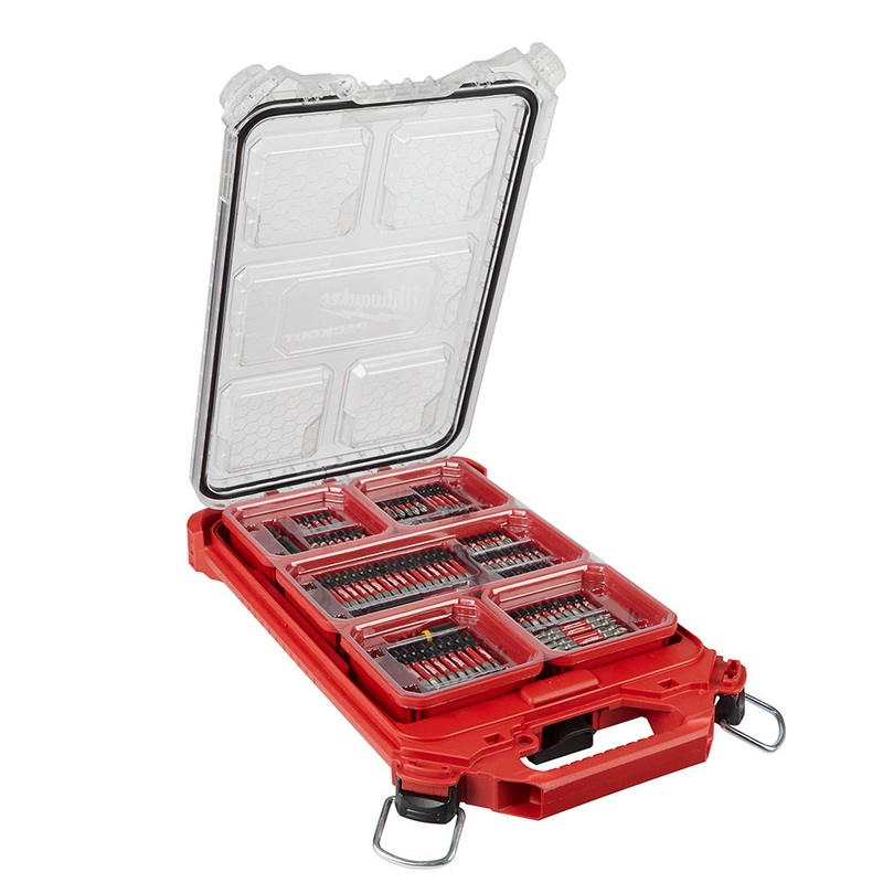100-Piece SHOCKWAVE PACKOUT Impact Driver Bit Kit